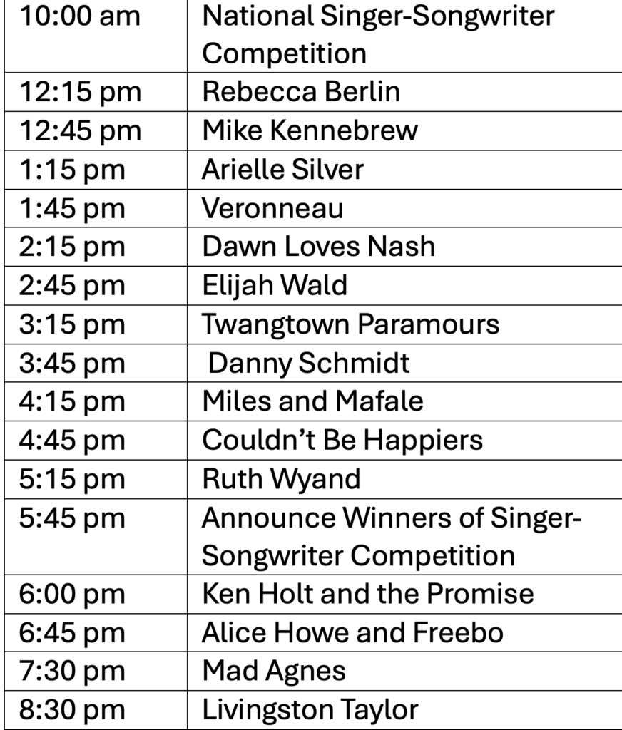 South Florida Folk and Acoustic Music Festival Saturday Gator