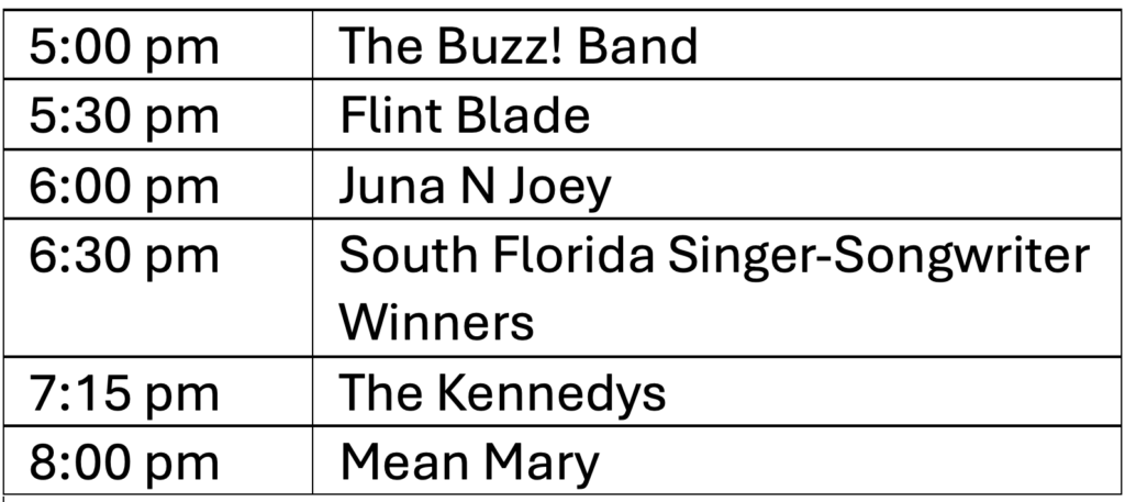 South Florida Folk and Acoustic Music Festival Friday Night