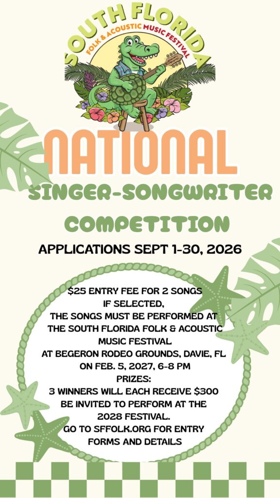 SFFAMF Songwriter Flyer